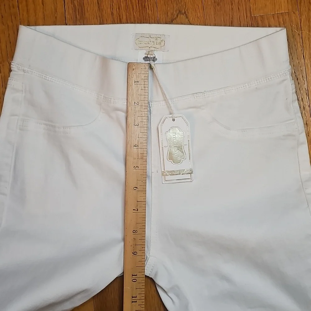 NEW Mud Pie ivory Elyse Denim size XS
